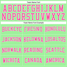 Load image into Gallery viewer, Custom Pea Green Pink-White Long Sleeve Performance T-Shirt