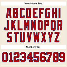 Load image into Gallery viewer, Custom Cream Red-Royal Long Sleeve Performance T-Shirt