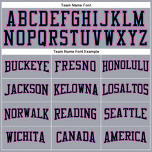 Load image into Gallery viewer, Custom Gray Pink Black-Light Blue Long Sleeve Performance T-Shirt