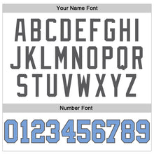 Load image into Gallery viewer, Custom White Light Blue-Steel Gray Long Sleeve Performance T-Shirt