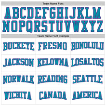 Load image into Gallery viewer, Custom White Purple-Teal Long Sleeve Performance T-Shirt