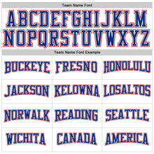 Load image into Gallery viewer, Custom White Royal-Red Long Sleeve Performance T-Shirt