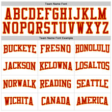 Load image into Gallery viewer, Custom White Red-Gold Long Sleeve Performance T-Shirt