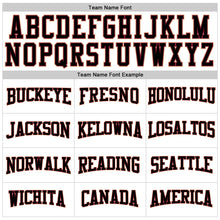 Load image into Gallery viewer, Custom White Black Crimson-Cream Long Sleeve Performance T-Shirt