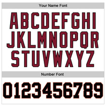 Load image into Gallery viewer, Custom White Black Crimson-Cream Long Sleeve Performance T-Shirt