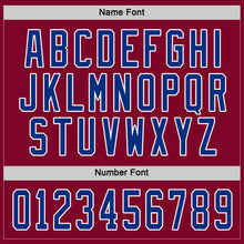 Load image into Gallery viewer, Custom Maroon Royal-White Hockey Jersey