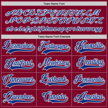 Load image into Gallery viewer, Custom Maroon Royal-White Hockey Jersey