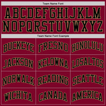 Load image into Gallery viewer, Custom Maroon Black-Old Gold Authentic Throwback Basketball Jersey