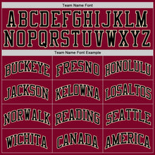 Load image into Gallery viewer, Custom Maroon Black-Cream Authentic Throwback Basketball Jersey