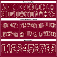 Load image into Gallery viewer, Custom Maroon Maroon-Cream Authentic Throwback Basketball Shorts