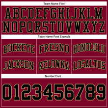 Load image into Gallery viewer, Custom Maroon Black-Old Gold Authentic Throwback Basketball Shorts