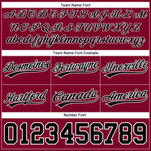 Load image into Gallery viewer, Custom Maroon Black-White Authentic Throwback Basketball Shorts