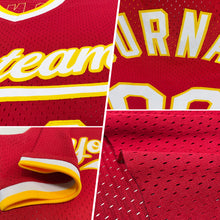 Load image into Gallery viewer, Custom Maroon White-Gold Authentic Throwback Baseball Jersey