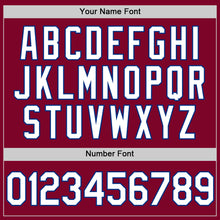 Load image into Gallery viewer, Custom Maroon White-Royal Authentic Throwback Baseball Jersey