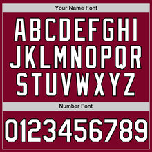 Load image into Gallery viewer, Custom Maroon White-Black Authentic Throwback Baseball Jersey