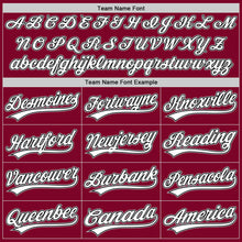 Load image into Gallery viewer, Custom Maroon Black-Gray Authentic Throwback Baseball Jersey