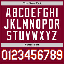 Load image into Gallery viewer, Custom Maroon White-Orange Authentic Throwback Baseball Jersey