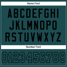 Load image into Gallery viewer, Custom Midnight Green Midnight Green-Black Mesh Authentic Football Jersey