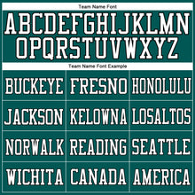 Load image into Gallery viewer, Custom Midnight Green White Gray-Black Mesh Authentic Football Jersey