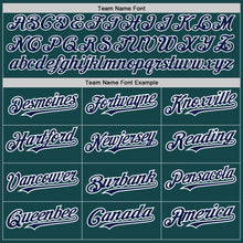 Load image into Gallery viewer, Custom Midnight Green Navy-Red Authentic Baseball Jersey