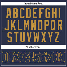 Load image into Gallery viewer, Custom Navy Navy-Old Gold Authentic Baseball Jersey