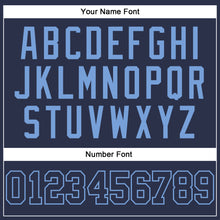 Load image into Gallery viewer, Custom Navy Navy-Light Blue Authentic Baseball Jersey