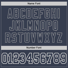 Load image into Gallery viewer, Custom Navy Navy-White Mesh Authentic Football Jersey