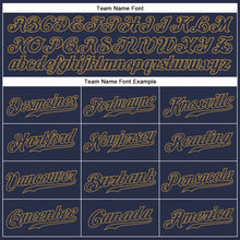 Load image into Gallery viewer, Custom Navy Navy-Old Gold Authentic Sleeveless Baseball Jersey