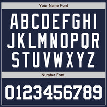 Load image into Gallery viewer, Custom Navy White-Maroon Authentic Baseball Jersey