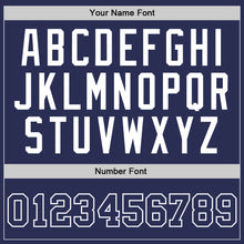 Load image into Gallery viewer, Custom Navy Navy-White Authentic Throwback Basketball Jersey