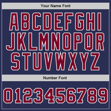 Load image into Gallery viewer, Custom Navy Maroon-White Authentic Throwback Basketball Jersey