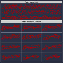 Load image into Gallery viewer, Custom Navy Navy-Red Performance T-Shirt