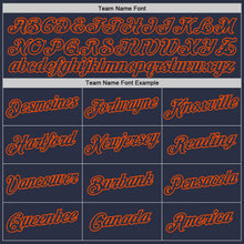 Load image into Gallery viewer, Custom Navy Navy-Orange Performance T-Shirt
