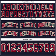 Load image into Gallery viewer, Custom Navy Maroon-Cream Authentic Throwback Basketball Shorts