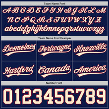 Load image into Gallery viewer, Custom Navy Cream-Maroon Authentic Throwback Basketball Shorts