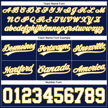 Load image into Gallery viewer, Custom Navy White-Gold Authentic Basketball Shorts