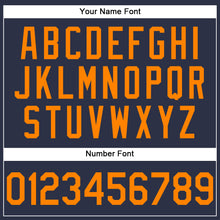 Load image into Gallery viewer, Custom Navy Bay Orange Performance T-Shirt