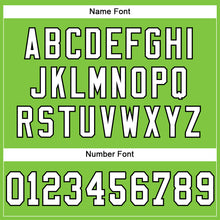 Load image into Gallery viewer, Custom Neon Green White-Black Mesh Authentic Football Jersey