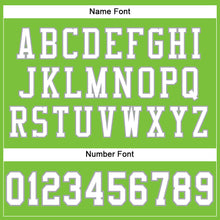 Load image into Gallery viewer, Custom Neon Green White-Gray Mesh Authentic Football Jersey