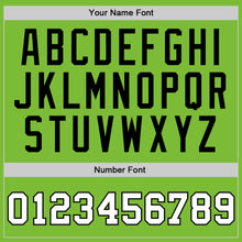 Load image into Gallery viewer, Custom Neon Green White-Black Authentic Basketball Jersey