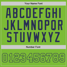 Load image into Gallery viewer, Custom Neon Green Neon Green-Navy Authentic Basketball Jersey