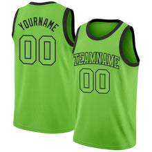 Load image into Gallery viewer, Custom Neon Green Neon Green-Black Authentic Basketball Jersey
