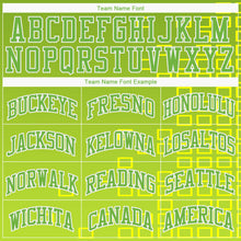 Load image into Gallery viewer, Custom Neon Green Neon Green-Gold Round Neck Sublimation Basketball Suit Jersey