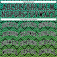 Load image into Gallery viewer, Custom Neon Green Black-White Round Neck Sublimation Basketball Suit Jersey