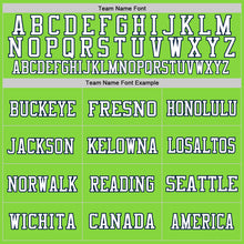 Load image into Gallery viewer, Custom Neon Green Navy-White Mesh Authentic Football Jersey