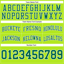 Load image into Gallery viewer, Custom Neon Green Kelly Green-White Authentic Throwback Basketball Shorts