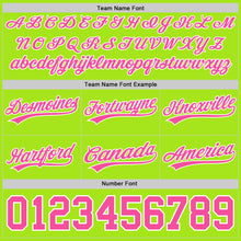 Load image into Gallery viewer, Custom Neon Green Pink-White Authentic Throwback Basketball Shorts