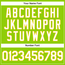 Load image into Gallery viewer, Custom Neon Green White-Yellow Authentic Baseball Jersey