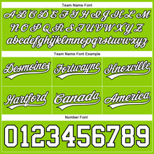 Load image into Gallery viewer, Custom Neon Green White-Black Authentic Basketball Shorts