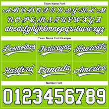 Load image into Gallery viewer, Custom Neon Green White-Navy Authentic Basketball Shorts